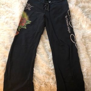 Vintage Ed Hardy sweat pants